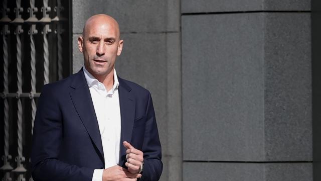 Luis Rubiales, en su llegada a la Audiencia Nacional para declarar por el beso a Jenni Hermoso