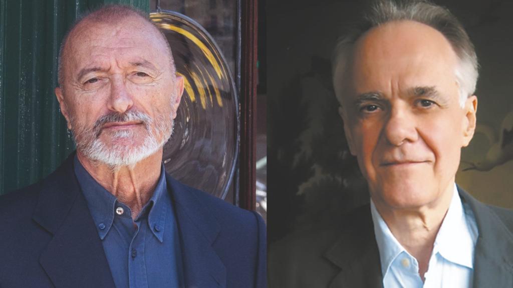 Arturo Pérez-Reverte y  Fernando Vallejo.