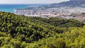 Imagen aérea de Málaga.