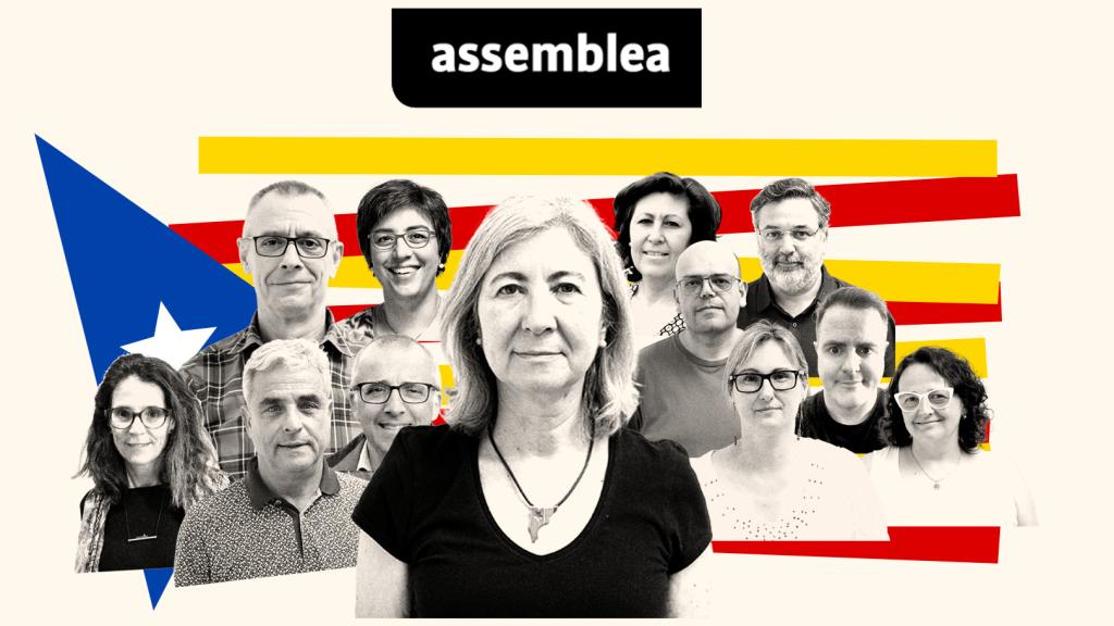 De izquierda a derecha: Ada Ferrer, Manel Manzanas, Josep Lluís Redondo, Llorenç Prats, Bàrbara Roviró, Dolors Feliu, Núria Marín,  Jordi Domingo,  Esther Güell, Carles Fité, Uriel Bertran y Marina Solís.