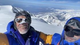 Alfonso Blas y Carlos Cardelle en la cumbre del Denali.