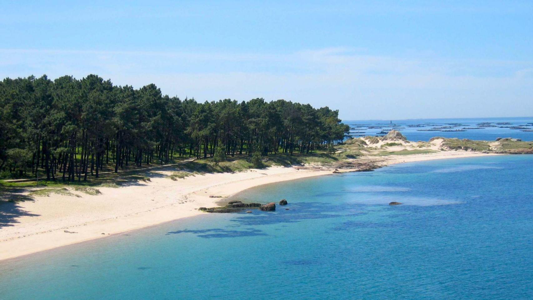 Playa de Area da Secada, Illa de Arousa.