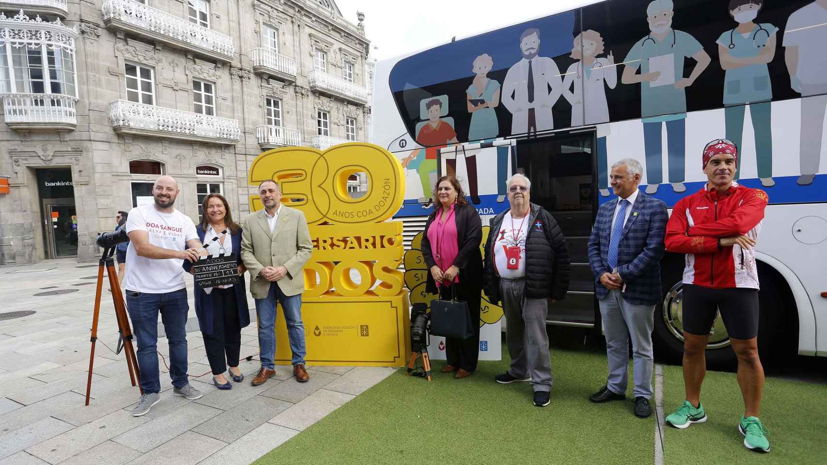 Acto de conmemoración del Día Mundial del Donante de Médula Ósea en Vigo.