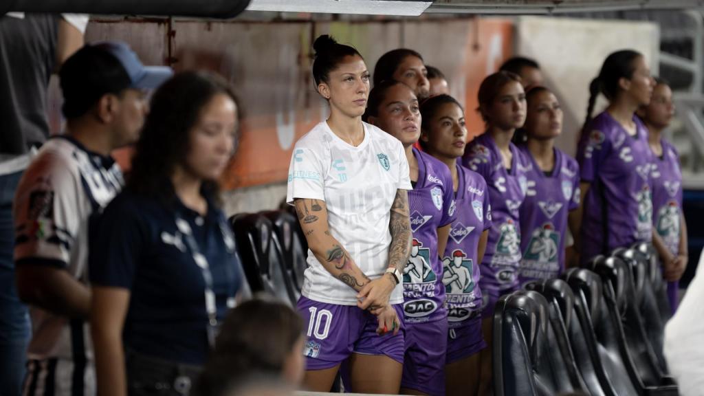 Jenni Hermoso, en el último partido del Pachuca.