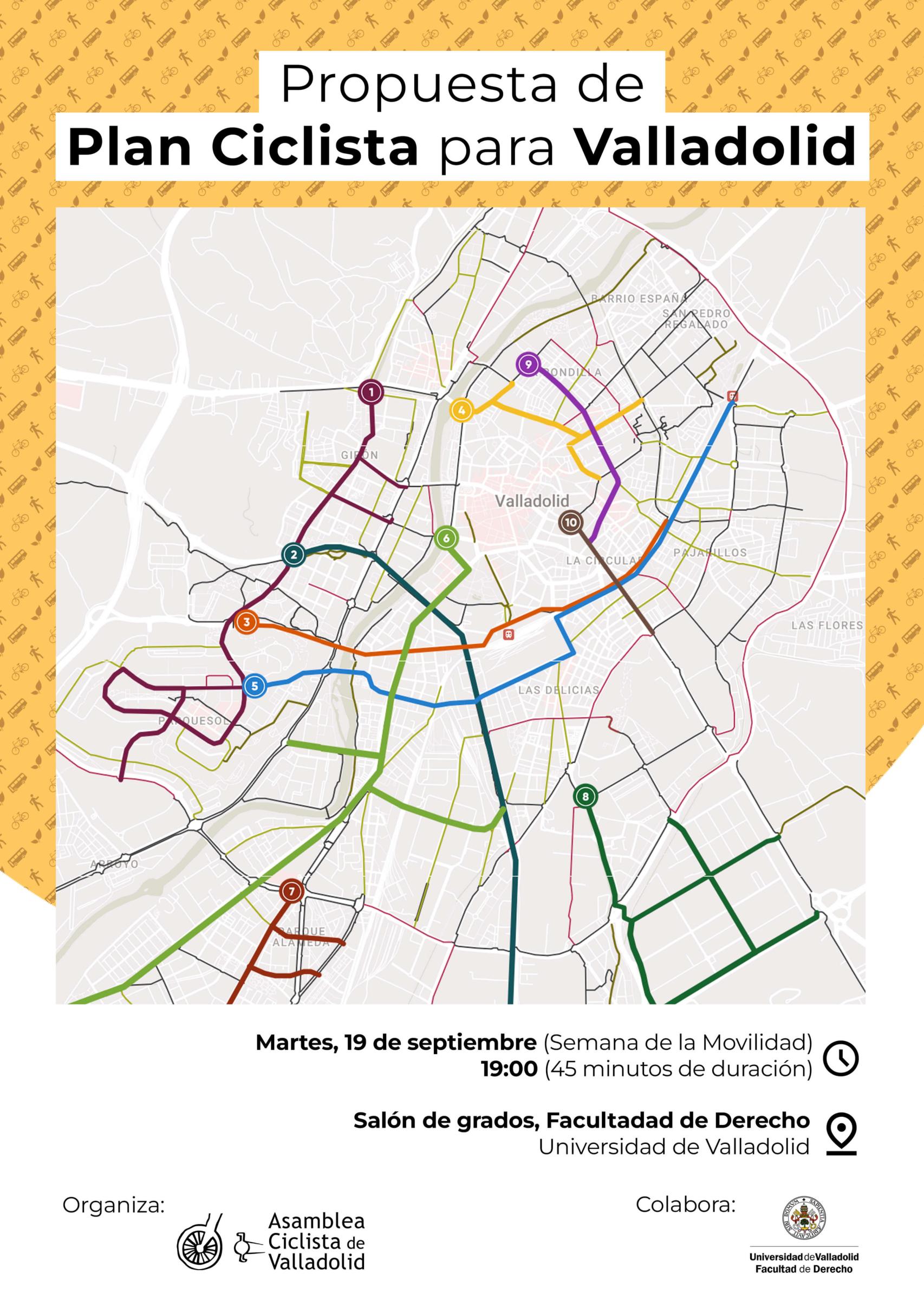 Plan ciclista integral para toda la ciudad de Valladolid de ASCIVA
