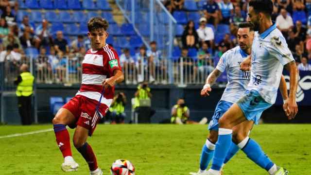 Juande durante el Málaga CF vs. Recreativo Granada