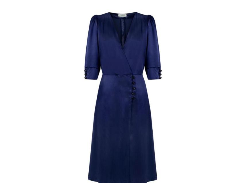 Vestido Silk Nani navy, de Koahari, por 280 euros.