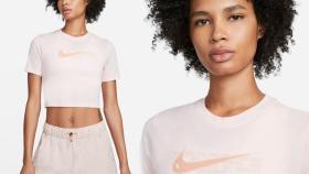 Esta cómoda y elástica camiseta corta para mujer ¡ahora está rebajada un 30% en Nike!