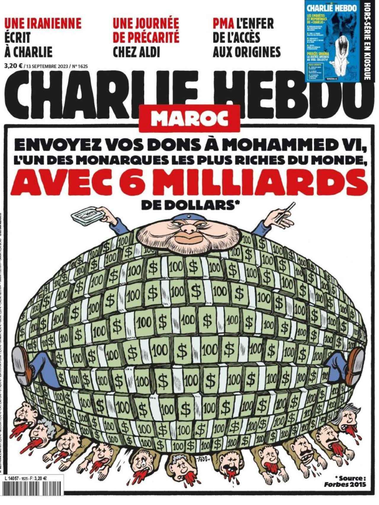 Portada del Charlie Hebdo del 13 de septiembre.