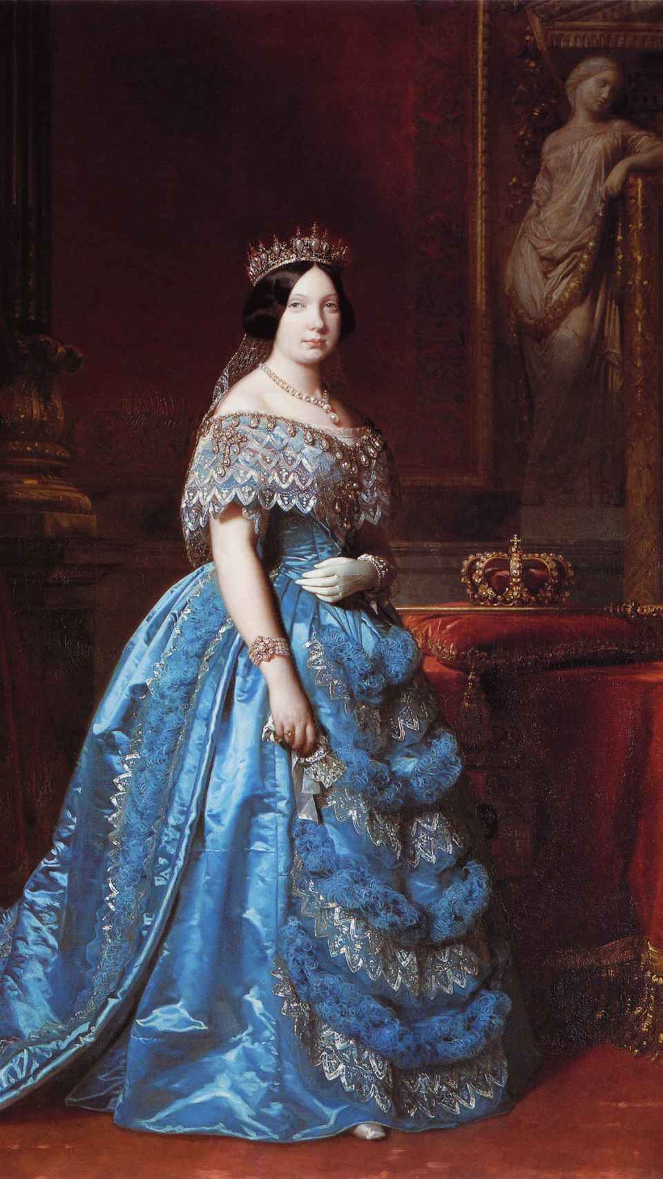 Retrato de la reina Isabel II, de Federico Madrazo (1846). Colección del Ministerio de Hacienda.
