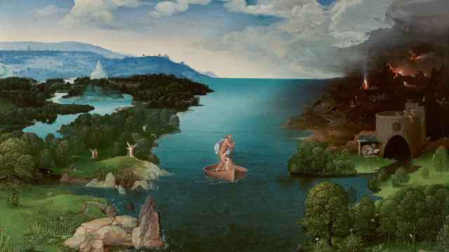 'El paso de la laguna Estigia' de Joachim Patinir / Foto: Museo Nacional del Prado.