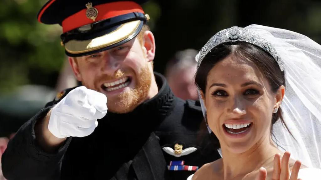 El príncipe Harry y Meghan Markle, el día de su boda.