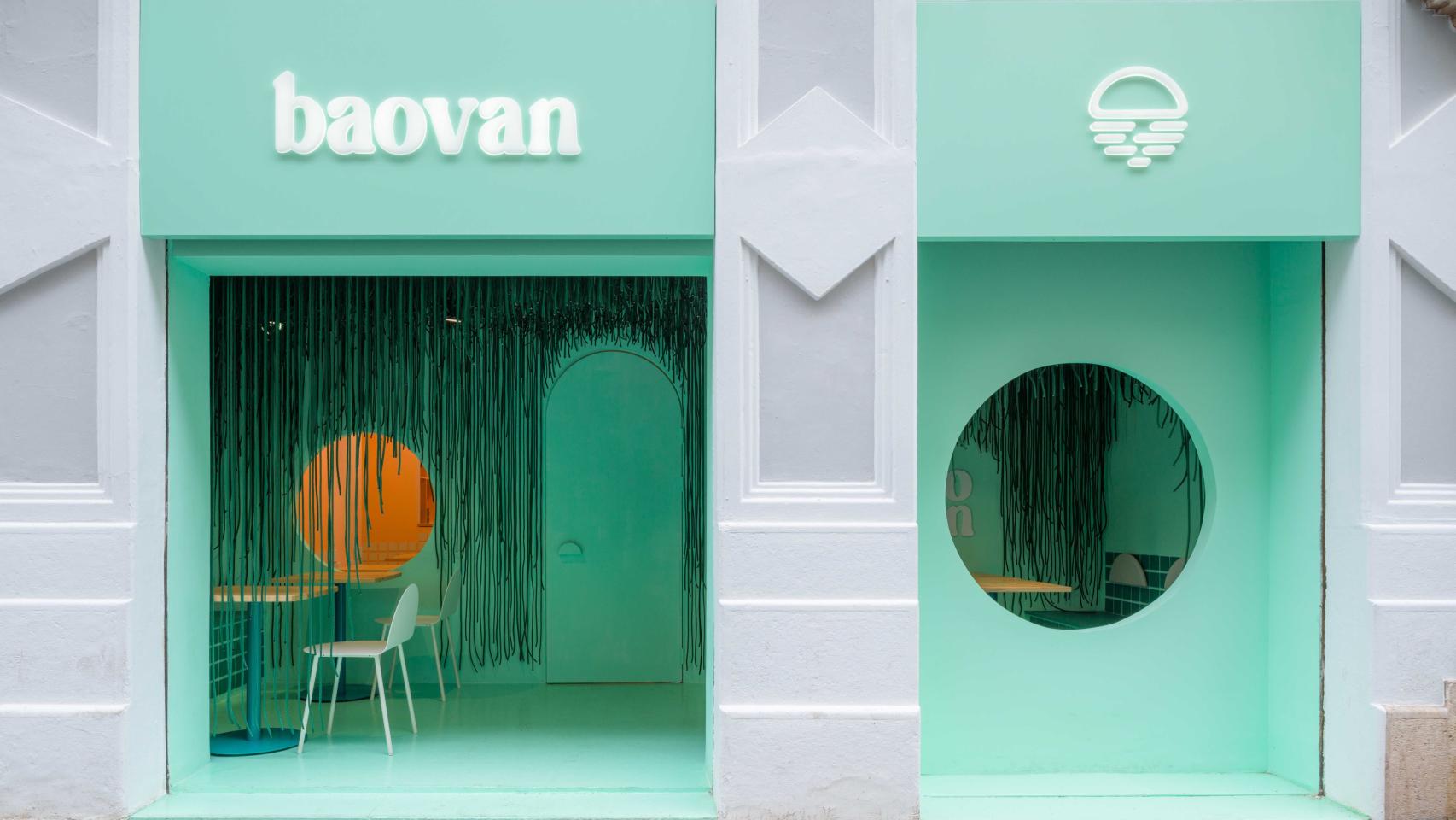 La fachada del restaurante Baovan, en el valenciano barrio de Ruzafa.