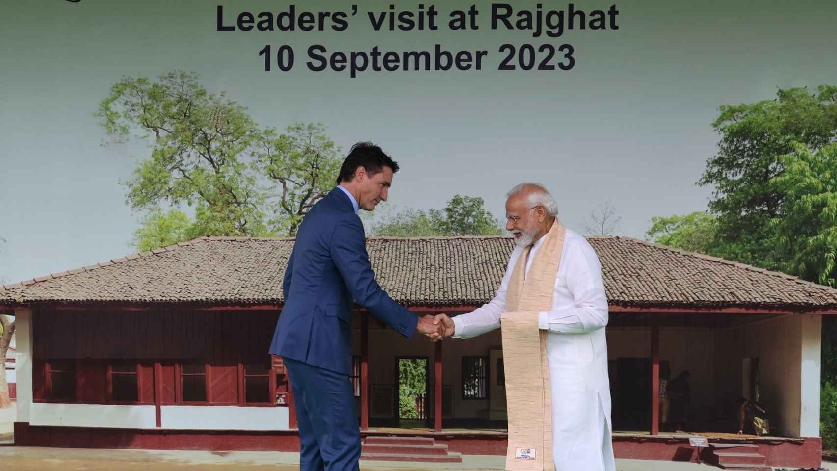 El presidente canadiense Justin Trudeau y su homólogo indio, Narendra Modi, en la cumbre del G20.