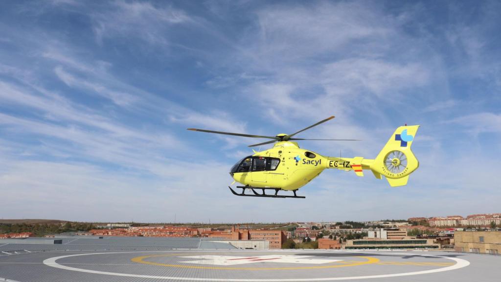 Helicóptero del Sacyl en Salamanca