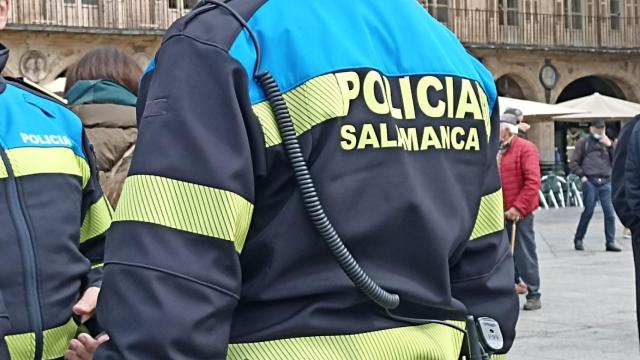 Un policía local en Salamanca