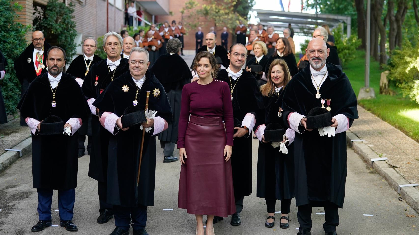 La presidenta de la Comunidad de Madrid en el acto solemne de apertura del curso académico 2023/24 de las universidades en la región.