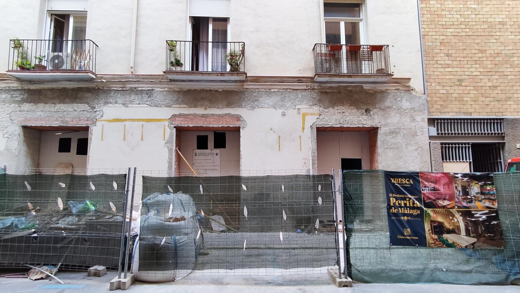 Imagen del local en obras que ocupará el restaurante de Bresca en Málaga.