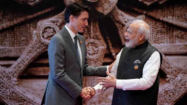 El primer ministro de Canadá, Justin Trudeau, y su homólogo indio, Narendra Modi, en la reciente cumbre del G20 en Nueva Delhi.