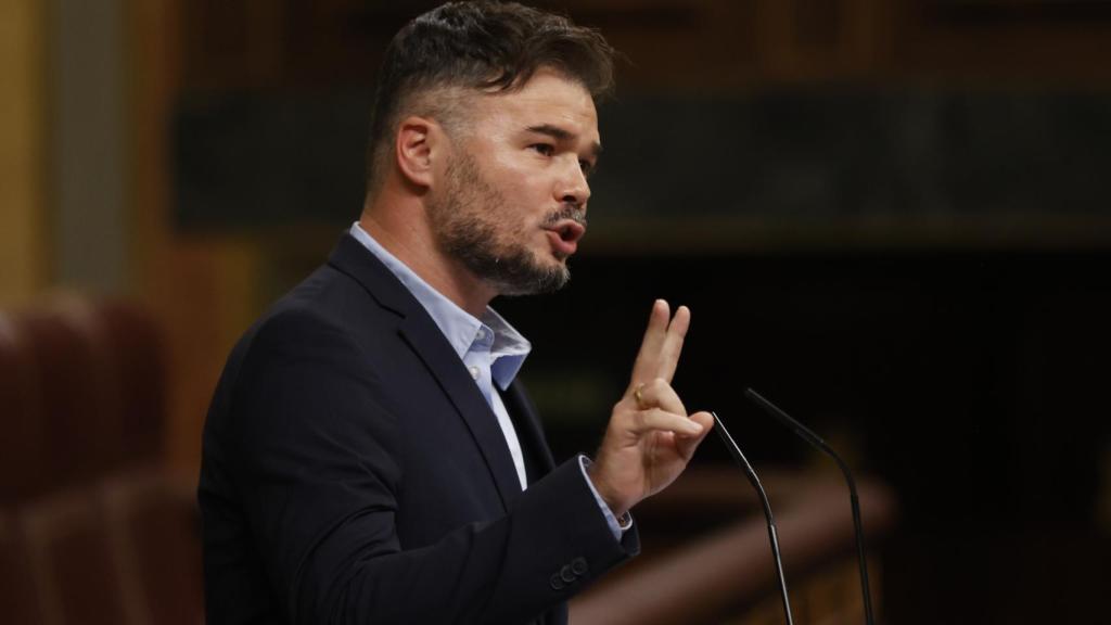 Gabriel Rufián, en el Congreso de los Diputados.