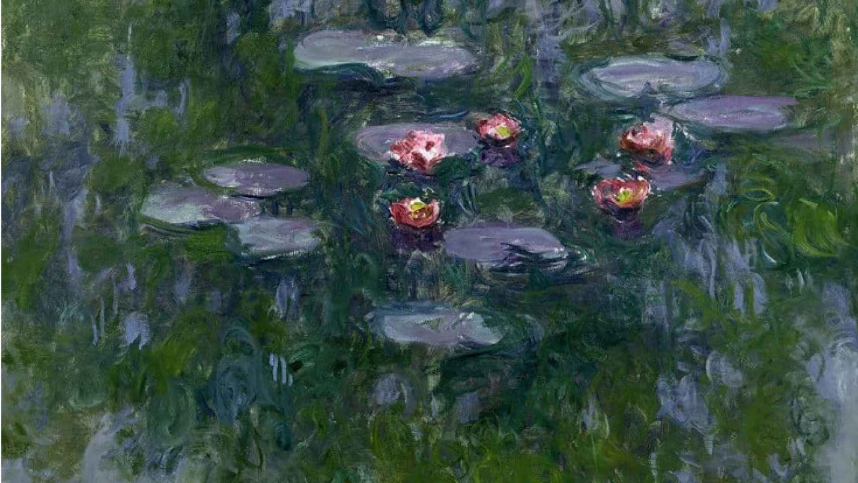 Pintura de la serie de cuadros de Monet conocida como 'Nenúfares'.