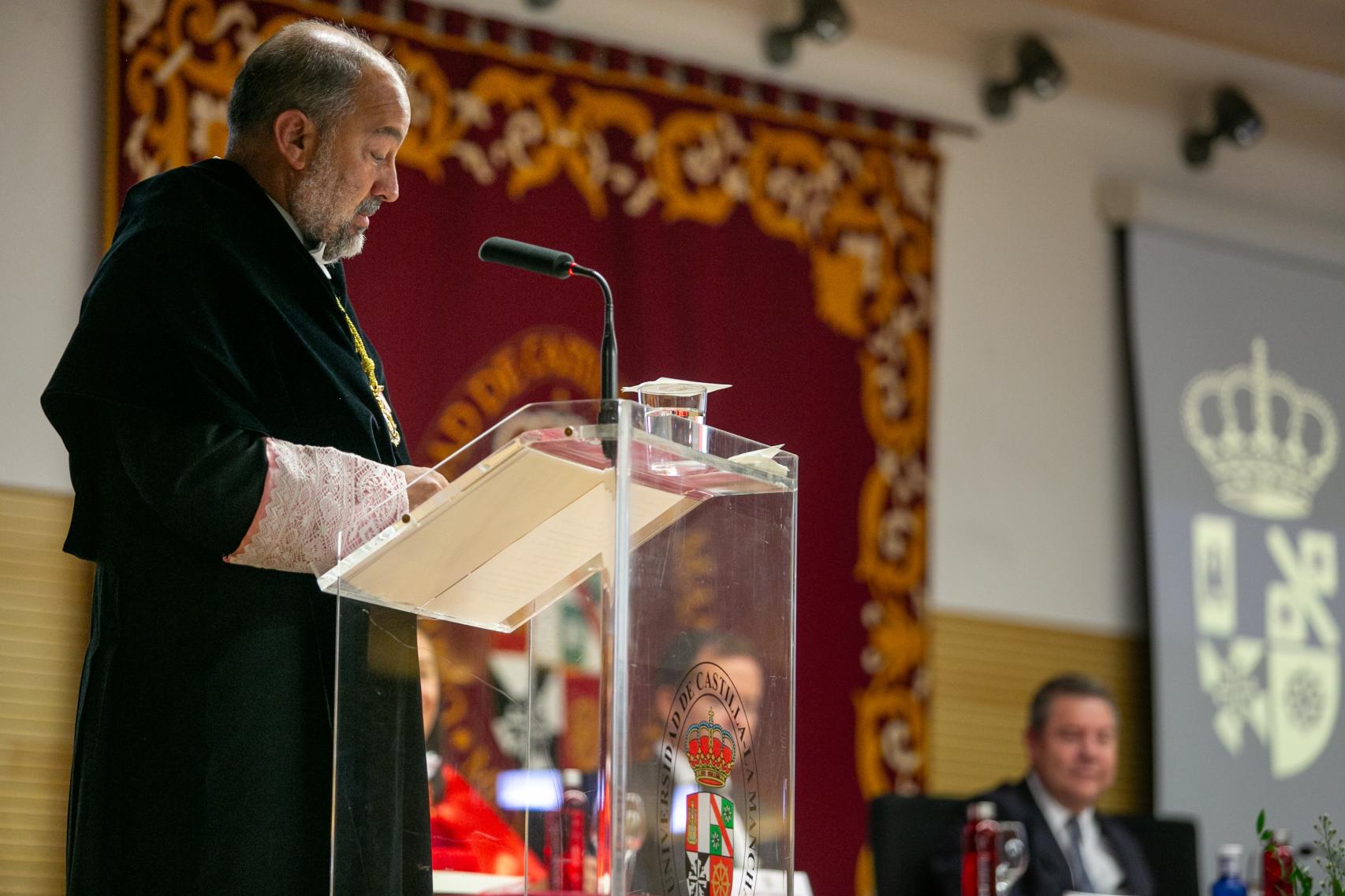 Julián Garde, rector de la UCLM. Foto: JCCM.