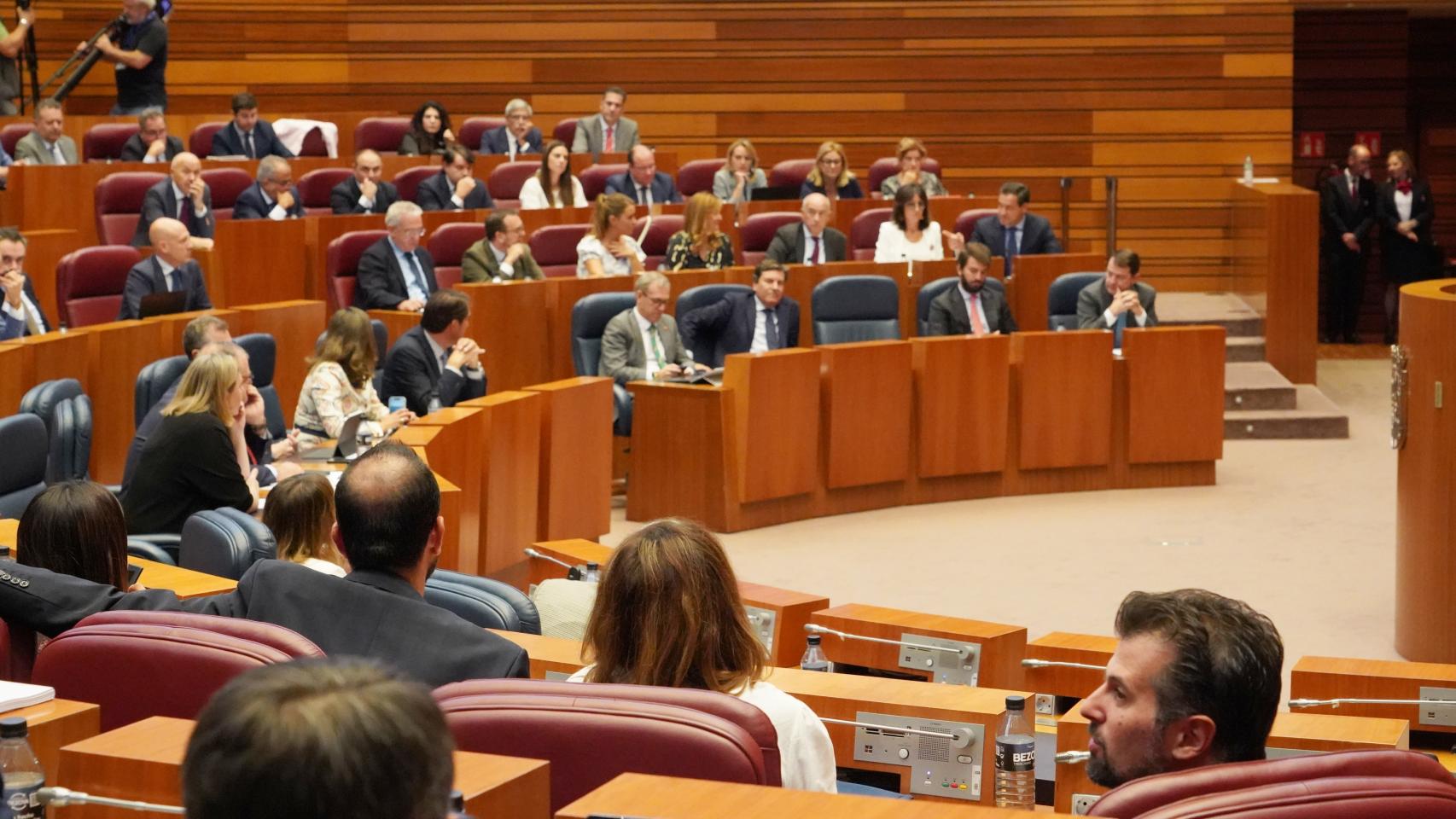 Imagen del pleno de las Cortes de Castilla y León de este miércoles.