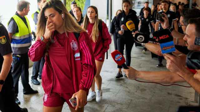 Las jugadoras de la Selección femenina de fútbol en la concentración de Madrid antes de viajar a Valencia