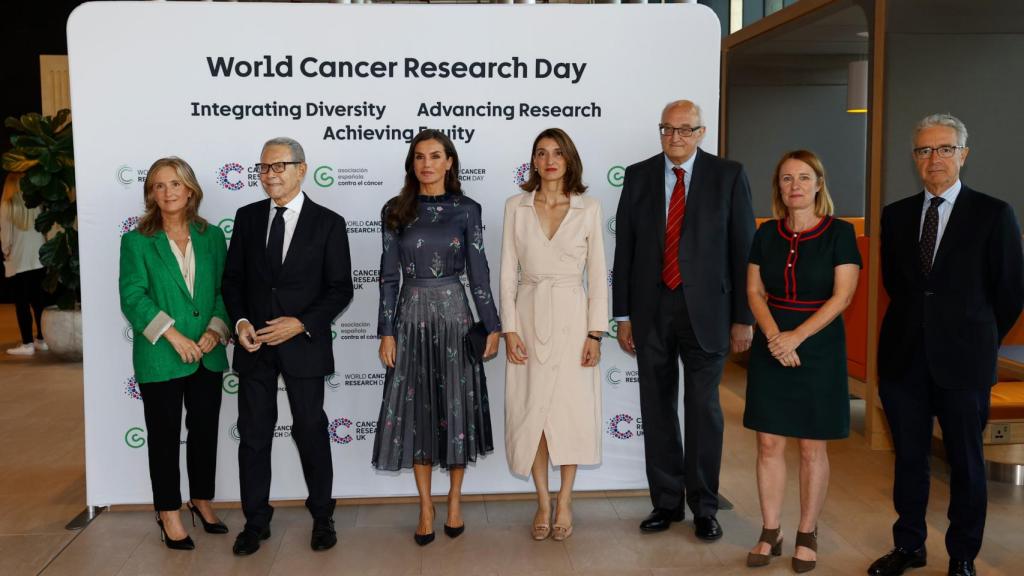 Letizia, en el acto central del Día Mundial de la Investigación en Cáncer.