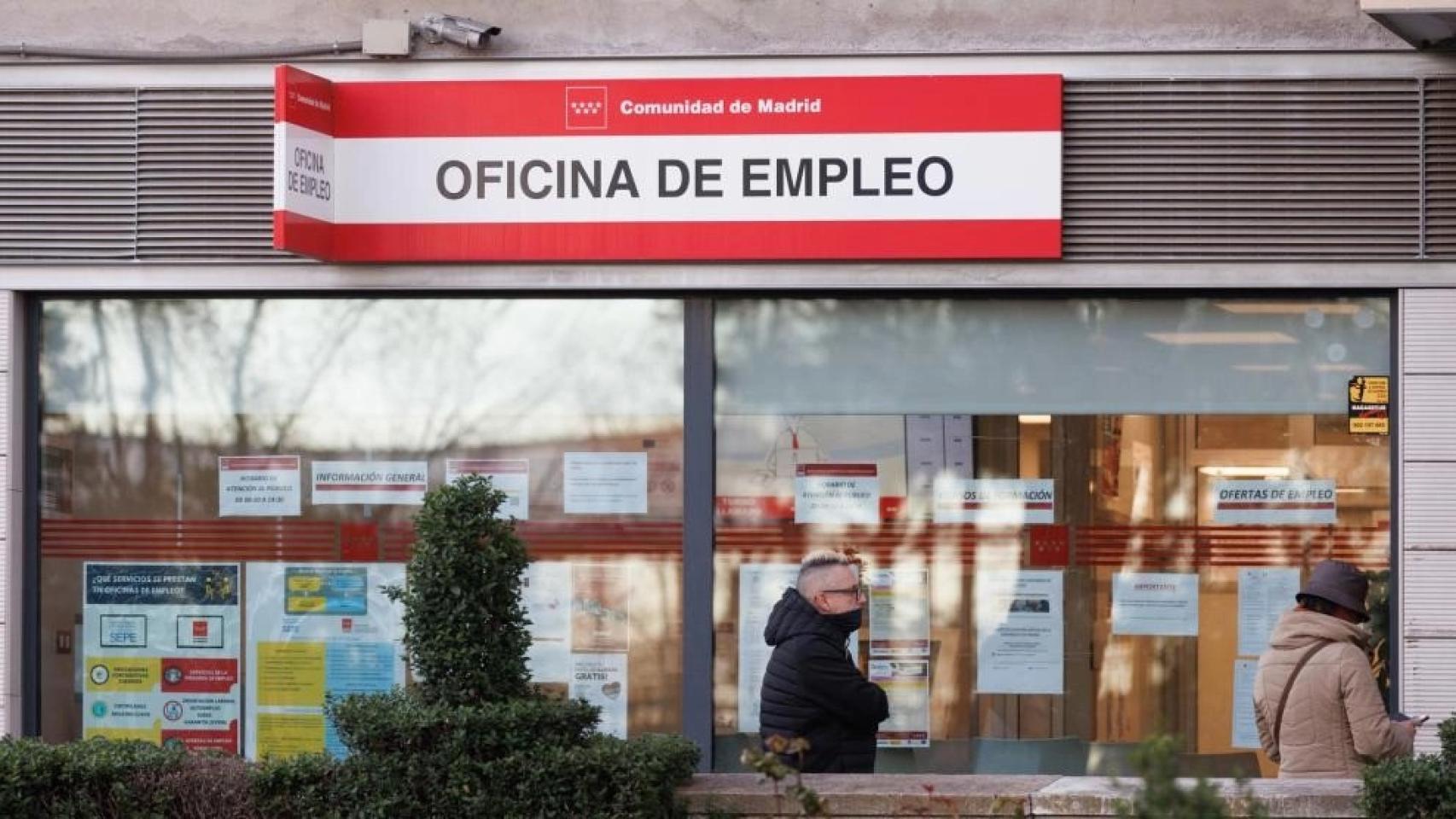 Imagen de archivo de una oficina de empleo de la Comunidad de Madrid.