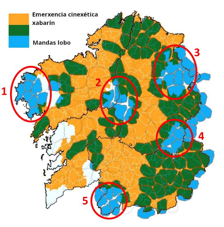 Mapa facilitado por Adega.