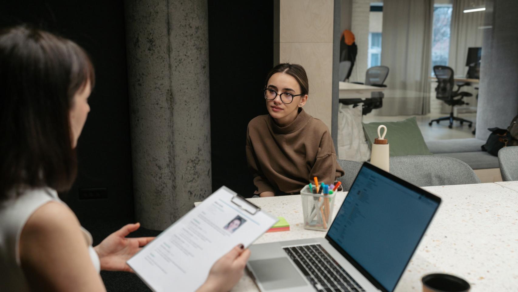 Entrevista de trabajo.