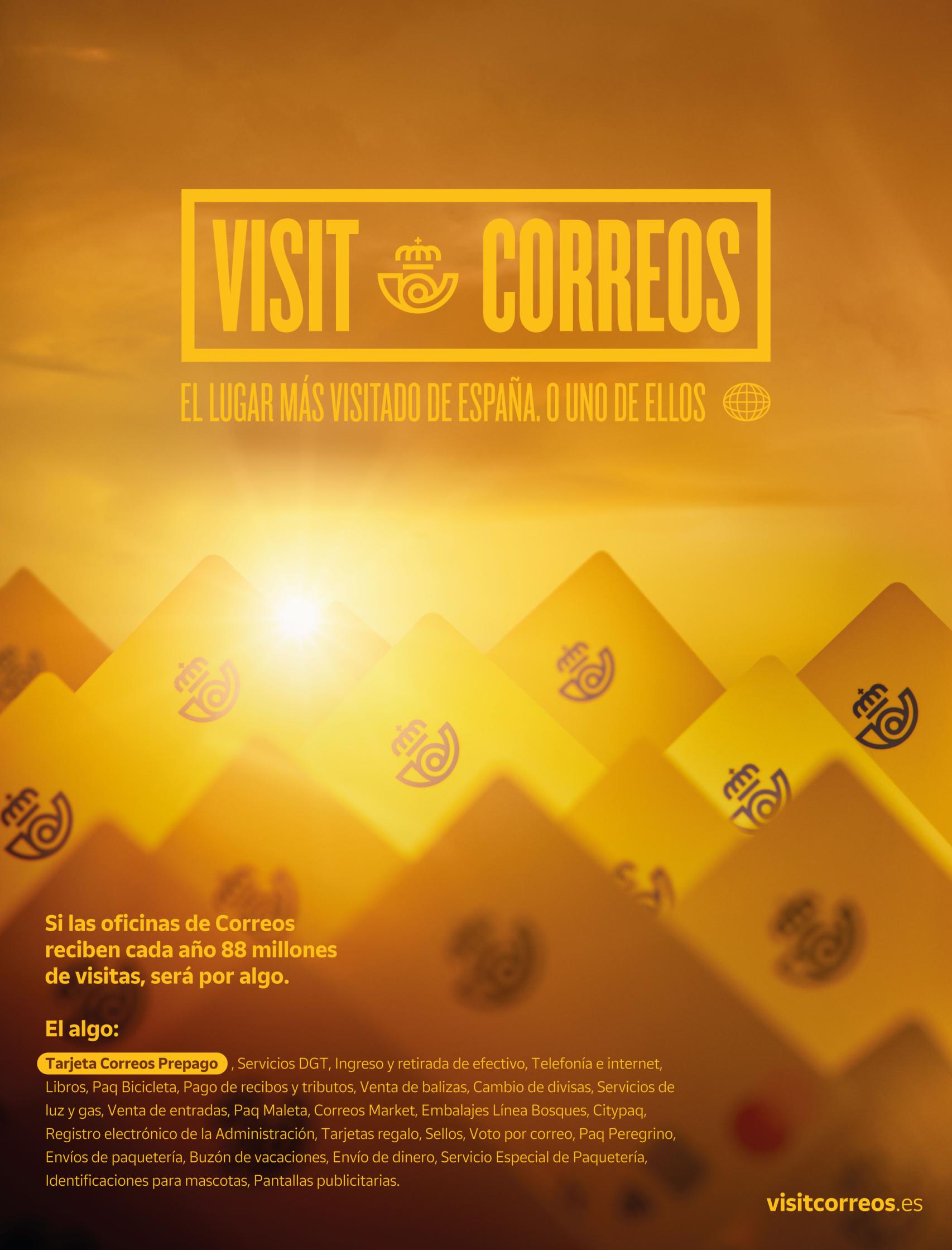 Cartel de la campaña 'Visit Correos'