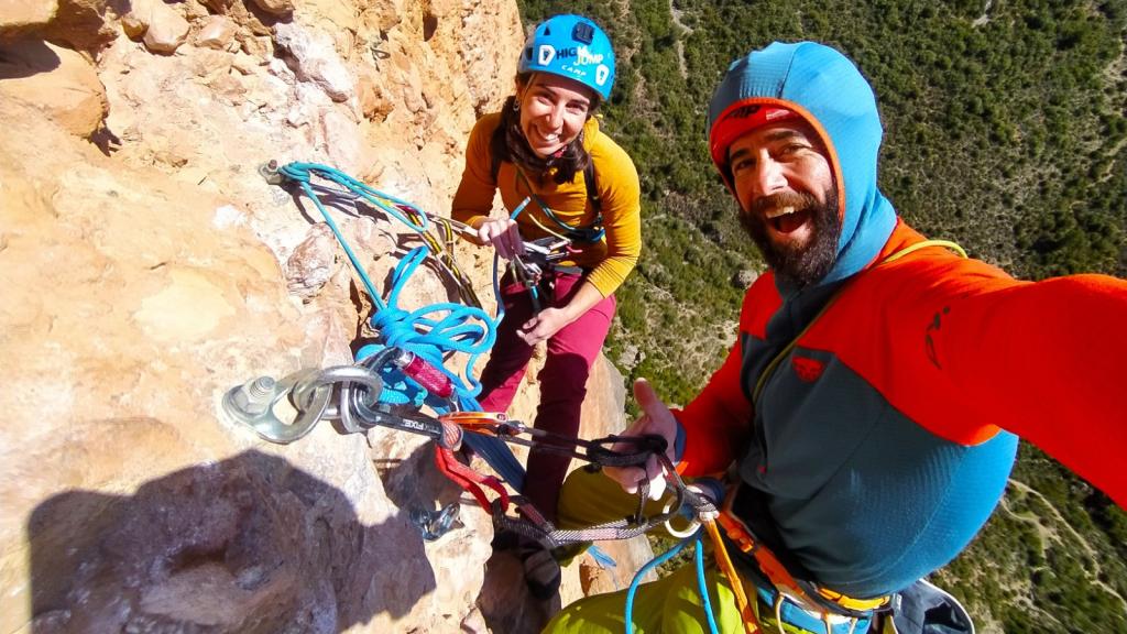 Marta Jiménez  y Eric de Cima, su pareja.