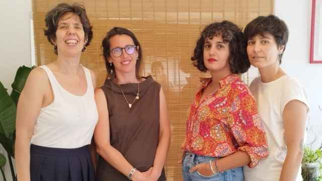 De izq. a drcha., Tania R. Manglano, Alberta Mª Fabris, Adriana F. Caamaño y Elena del Estal.
