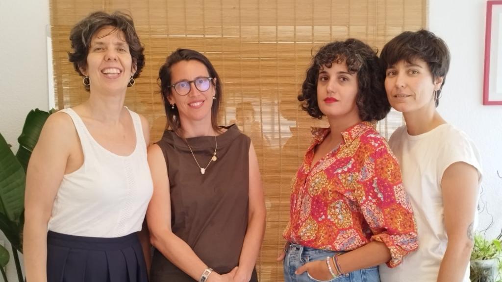 De izq. a drcha., Tania R. Manglano, Alberta Mª Fabris, Adriana F. Caamaño y Elena del Estal.