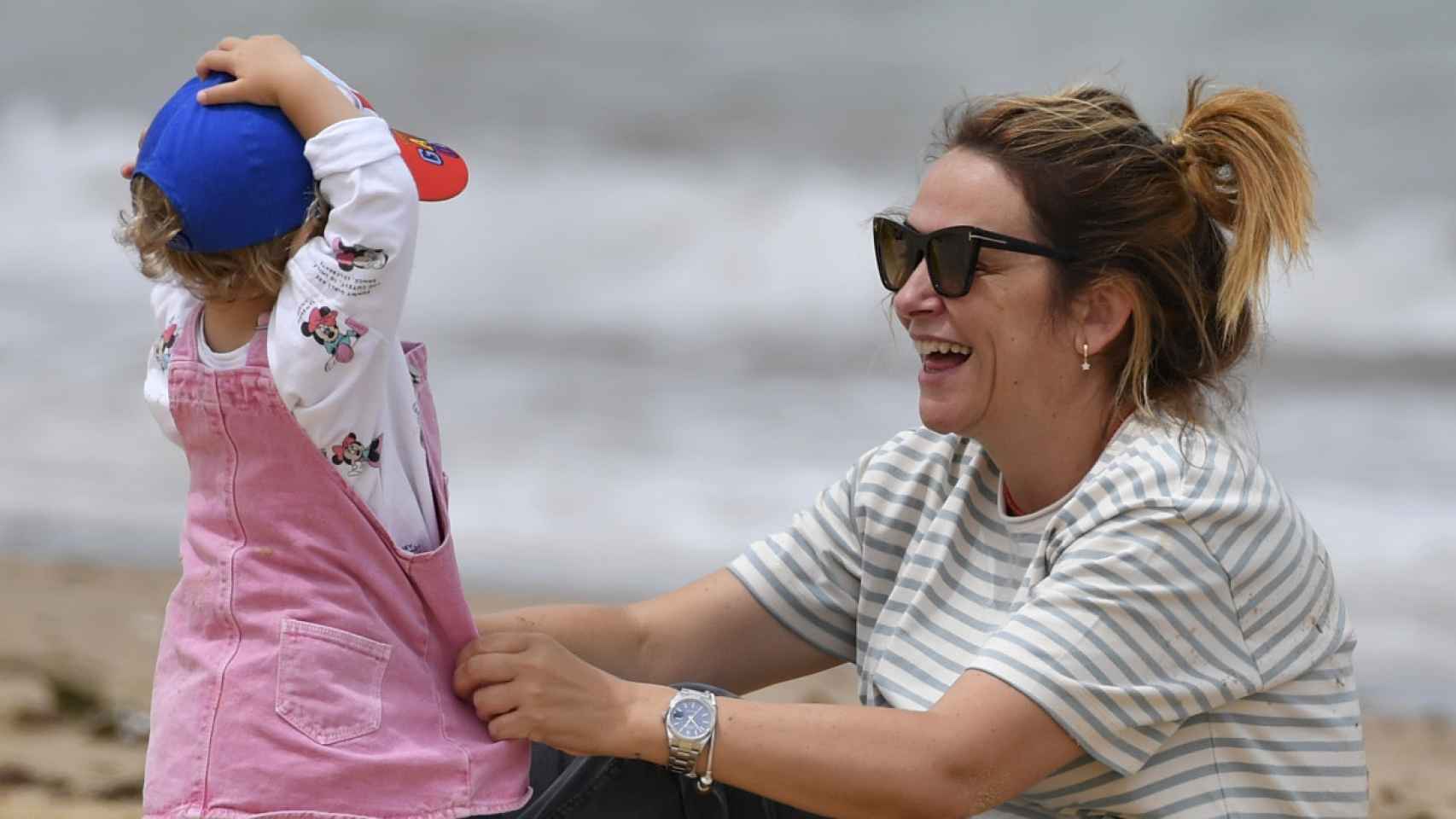 Toñi Moreno con su hija Lola en 2021.