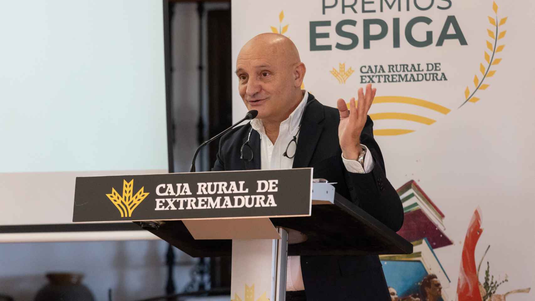 El chef Toño Pérez durante su intervención en la 25ª edición de los Premios Espiga.