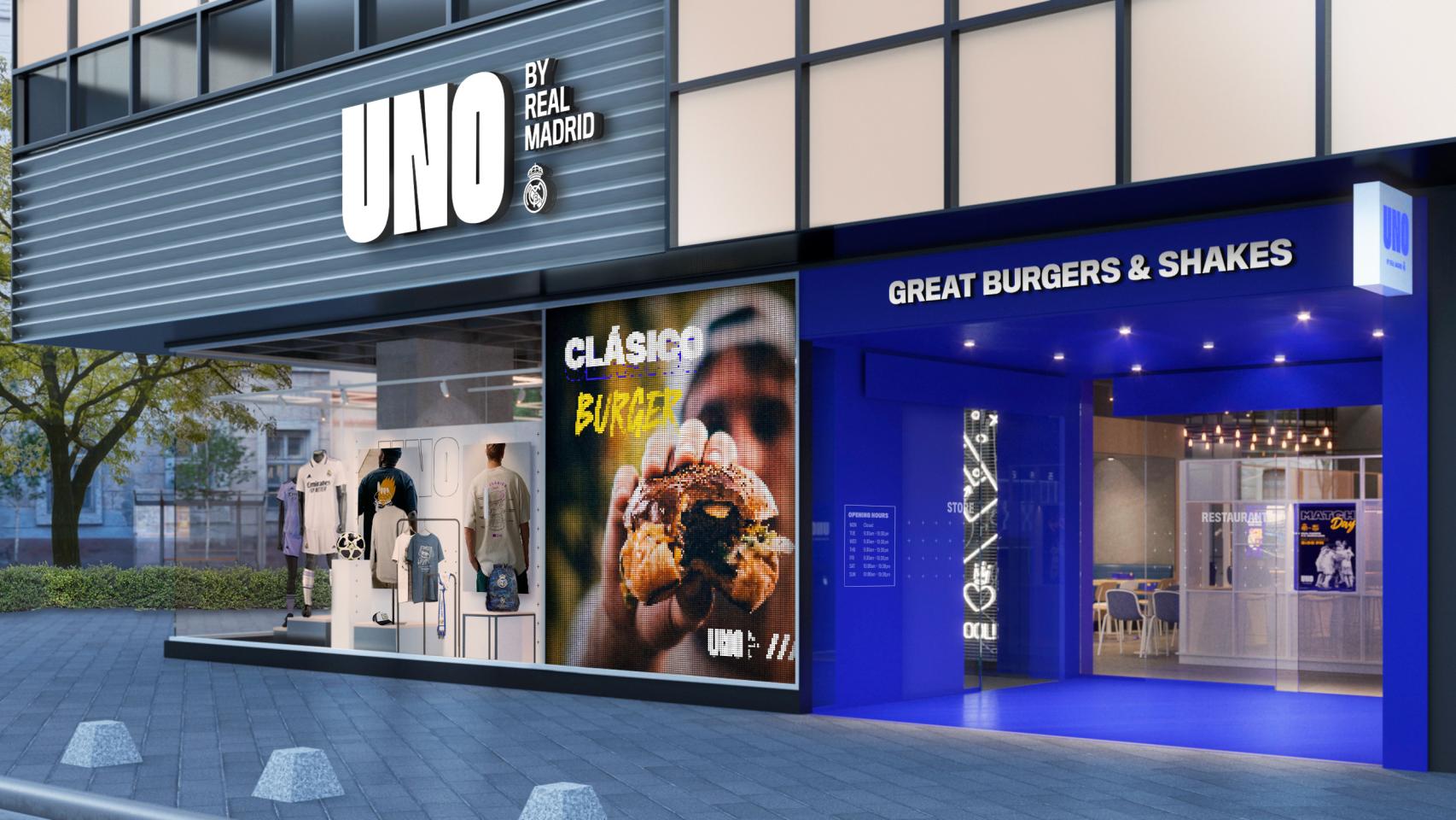 Así va a ser 'UNO By Real Madrid', la cadena de restaurantes del equipo de fútbol