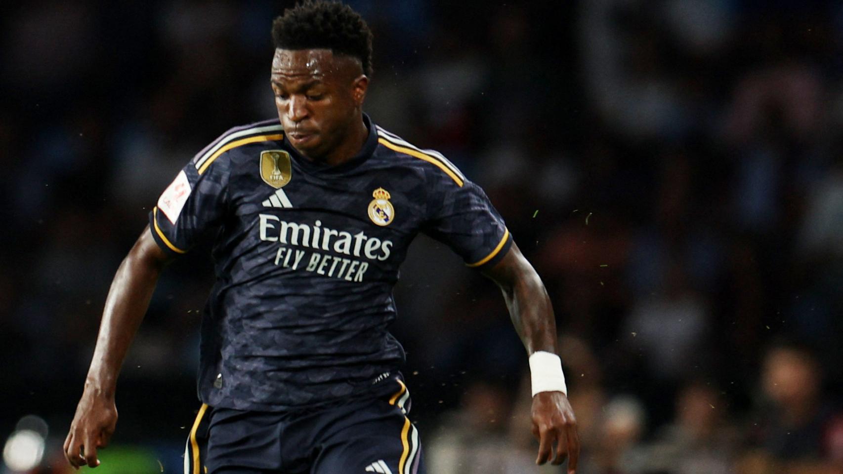 Vinicius, durante su último partido con el Real Madrid.