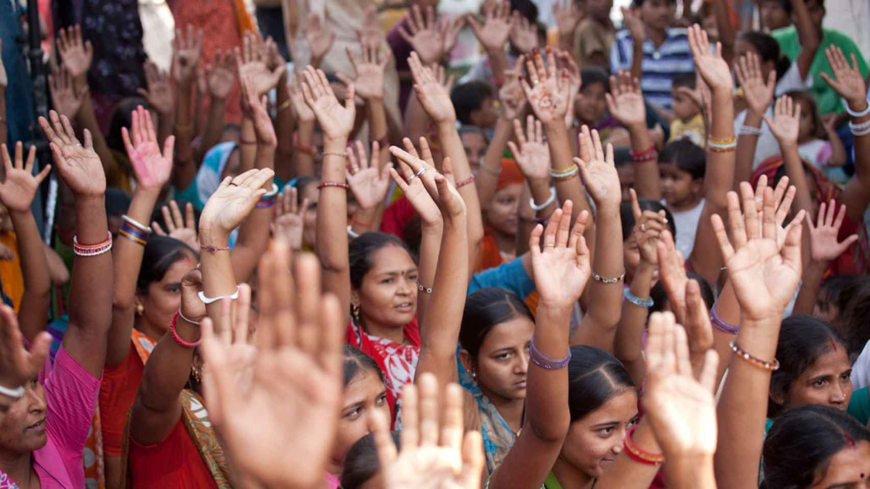 Imagen de archivo de una protesta de mujeres en India.