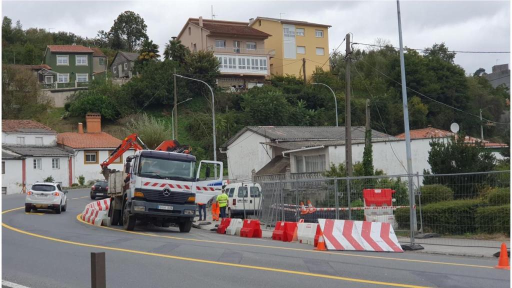 Imagen de las obras de la nueva glorieta