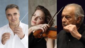 Jaime Martín, Julia Fischer y Zubin Mehta, Fotos: Paul Marc Mitchell / Uwe Arens / Wilfred Hoesl