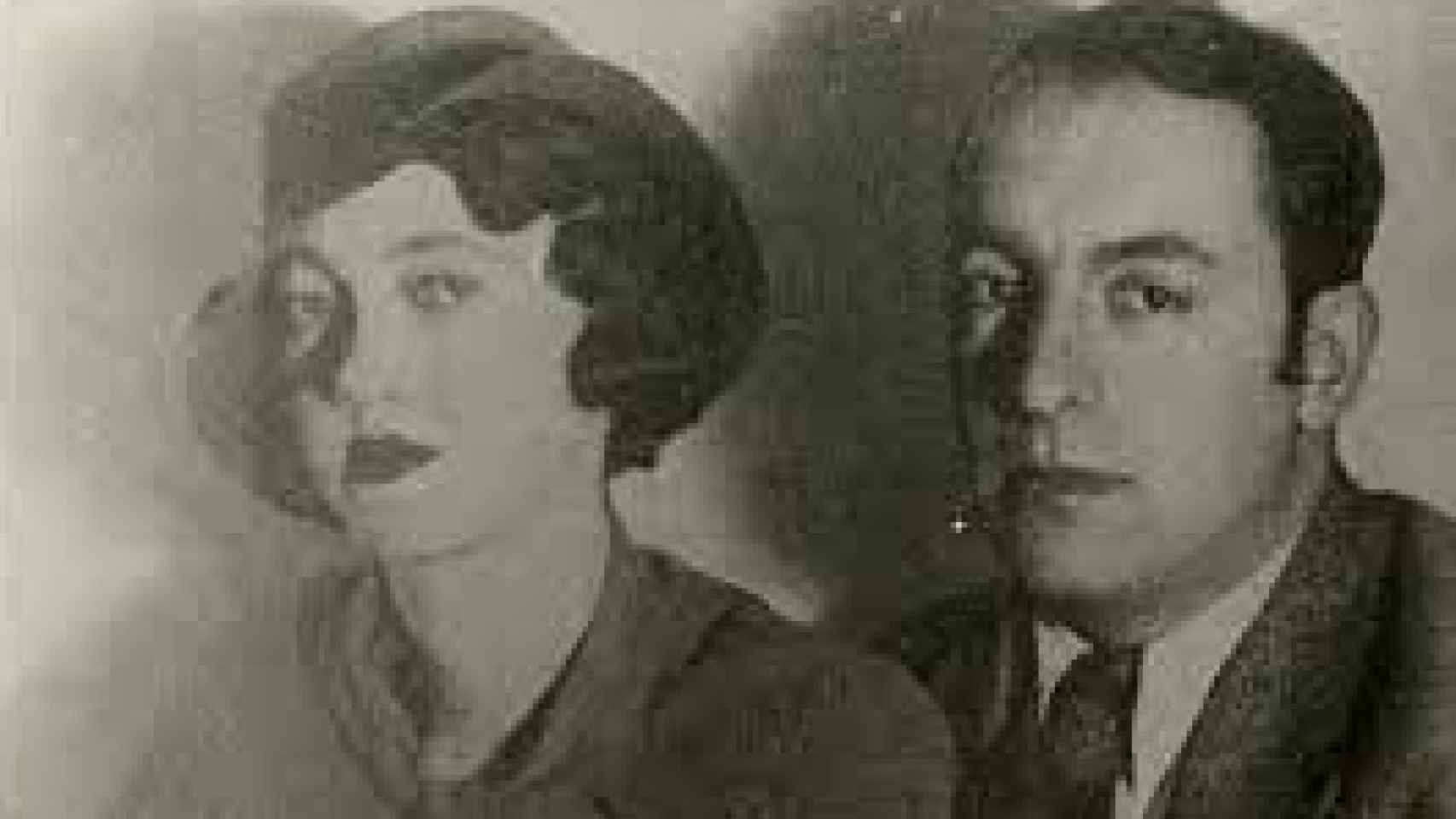 Neruda y María Antonieta Hagenaar, su primera esposa, con quien se casó en 1928