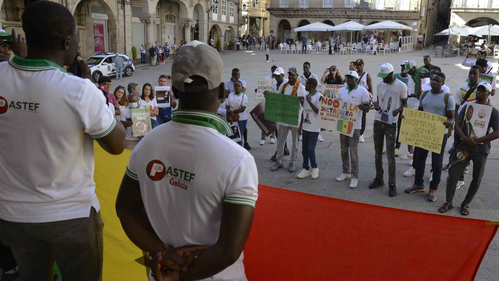 Senegaleses exigen en Ourense la libertad del líder de la oposición en su país