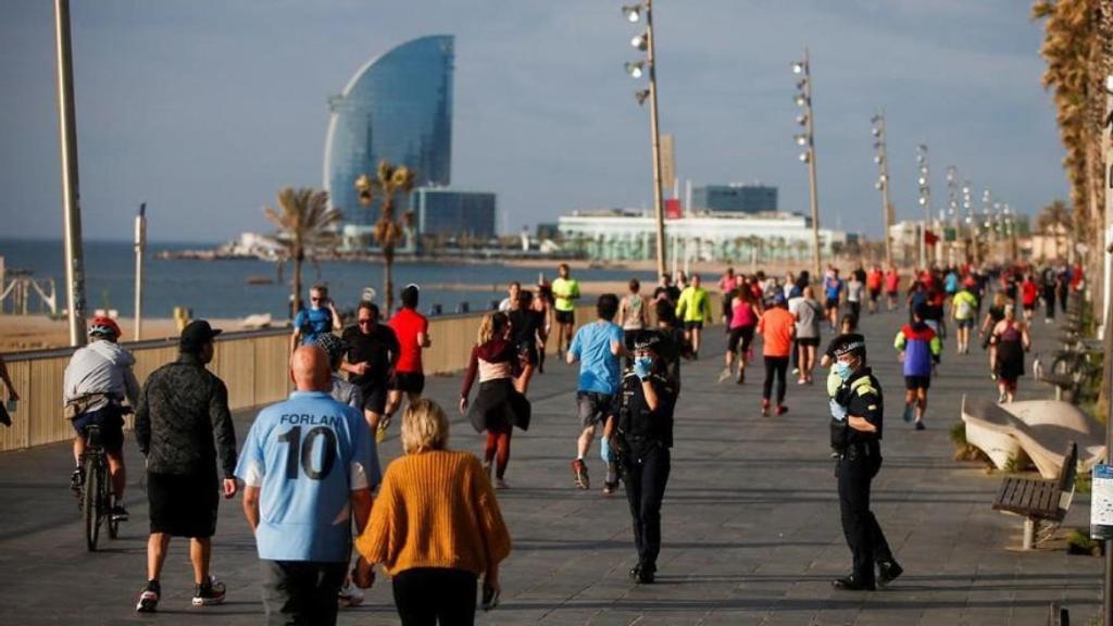 Paseo marítimo de Barcelona.