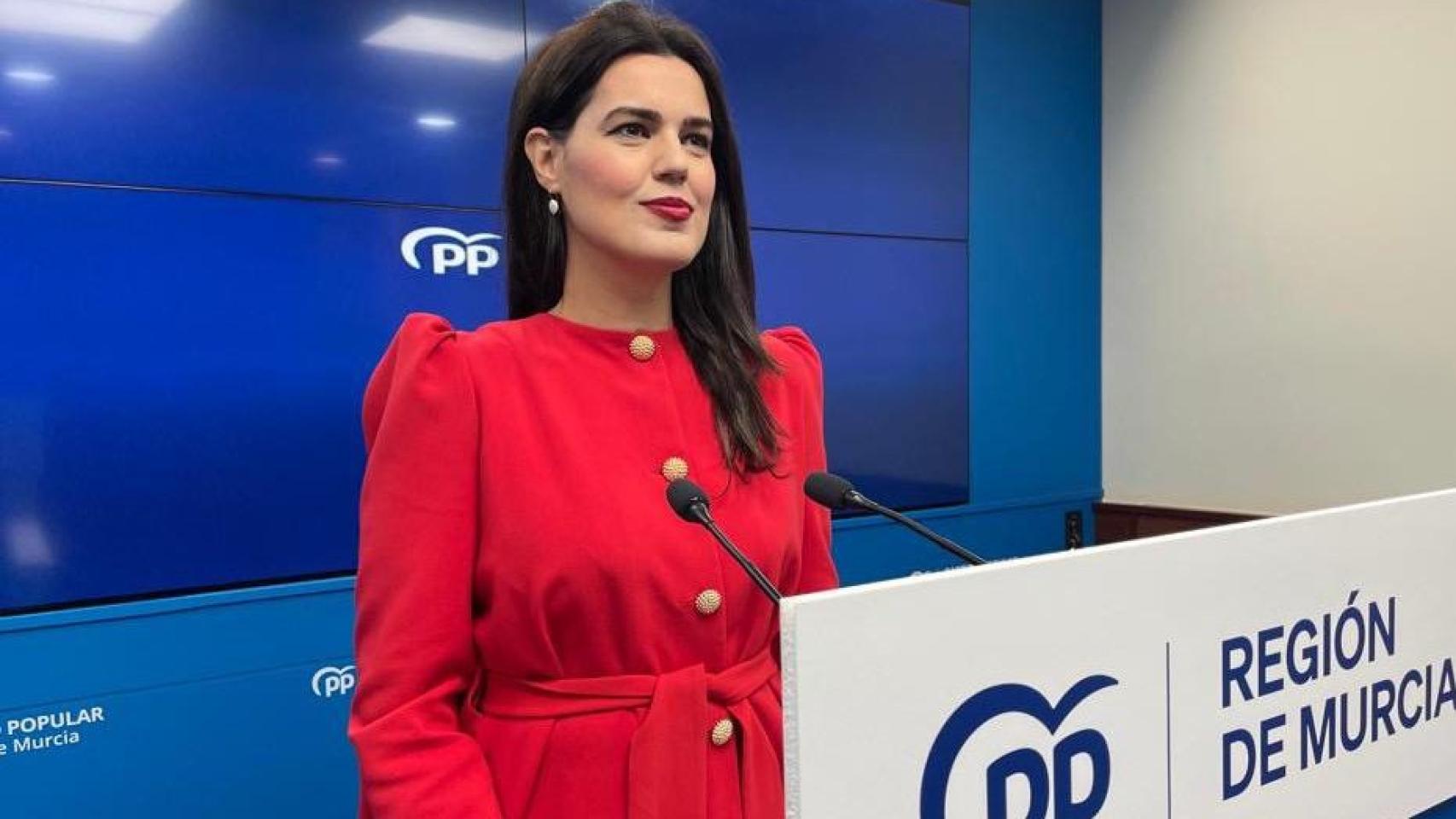 La portavoz del PP en la Región de Murcia, Miriam Guardiola.