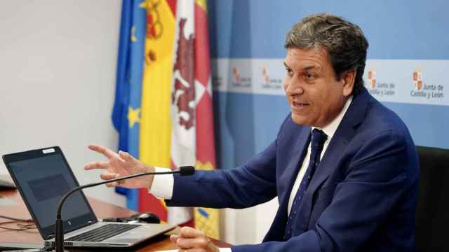 El consejero de Economía y Hacienda y portavoz de la Junta, Carlos Fernández Carriedo, presenta la Contabilidad Regional de Castilla y León correspondiente al segundo trimestre de 2023.