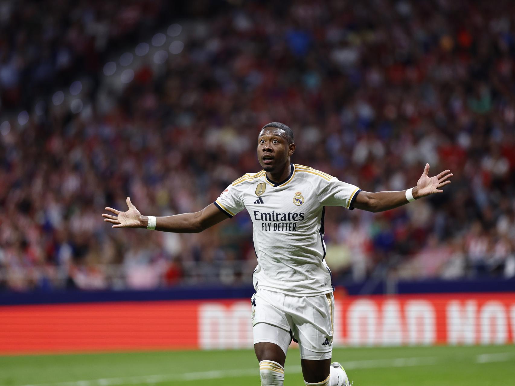 David Alaba, durante un instante del partido.