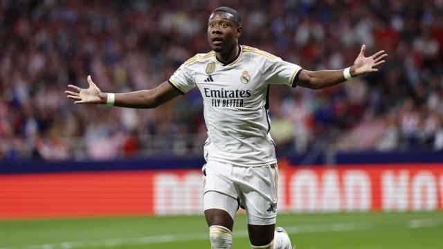 David Alaba, durante un instante del partido.